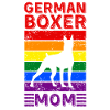 German-boxer Mom LGBTQ Rainbow Flag