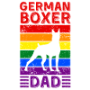 German-boxer Dad LGBTQ Rainbow Flag