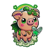 Outfit st Patrick Sød gris kløver kawaii