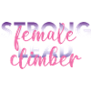 Strong female lead climber