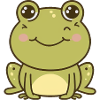 Kawaii Cute Happy Frog