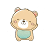 Kawaii mignon Happy Bear
