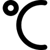 Degrees Celsius icon to personalize