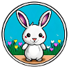 Lapin de Pâques mignon