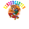 Kindergarten I'm Coming Bear Skateboarding