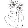 Blumen Frau