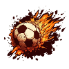Football on fire