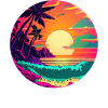 Sunset at the beach