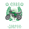 Moped Mopedfahrer Mofa Retro Zweitakt Spruch