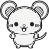 Kawaii Cute Happy Mouse