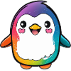 Kawaii Mignon Happy Penguin