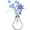 Light Bulb Flowers Bouquet Nature