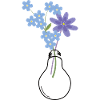 Light Bulb Flowers Bouquet Nature