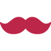 Red mustache man november bike