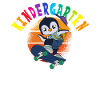 Kindergarten I'm Coming Penguin Skateboarding