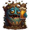 Funny Beer Monster