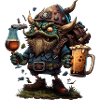 Lustiges Bier Monster