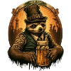 Cooles Faultier mit Bier