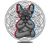 Namaste Lotus Mandala French Bulldog