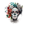 Mexican woman painter art