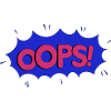 OOPS blue pink
