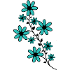 Flower turquoise