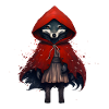 Loup au manteau rouge