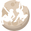 Free climbing in the moonlight