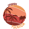 Florida Retro Palm Orlando Holiday Ocean Surfing