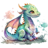 Petit dragon mignon