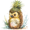 Tropischer Ananas-Igel