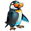 Cool penguin with sunglasses