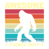 Birthday Awesome Since 1971