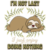 Sloth, Sloth, funny saying, I'm-Not-Lazy