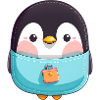 Kawaii Sacs Pingouin