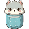Kawaii Sacs Wolf