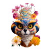 FANTASY FLOWER CREATURES - RACOON