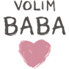 Volim Baba Toothy pink
