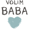 Volim Baba toothy blue