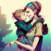 Mom and boy