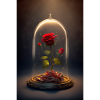 Rose under glass