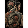 Geisha Yakuza Tattoo Japanese Dragon