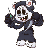 Teddy Bear Ghost Scream With Knife And Phone