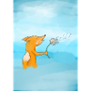 Fox and flower