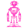 Robot fille rose