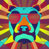 Bulldog with sunglasses