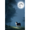 Wolf and Moon