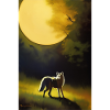 Wolf and Moon