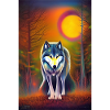 Wolf and Moon