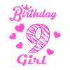 Tillykke med fødselsdagen, piger 9. fest 9 år gammel Bdaya